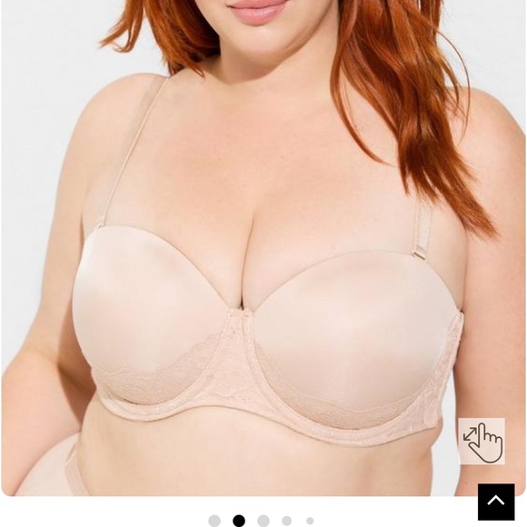 Torrid Curves Bombshell Everyday Strapless Push-Up Bra SZ 46C - Picture 2 of 14